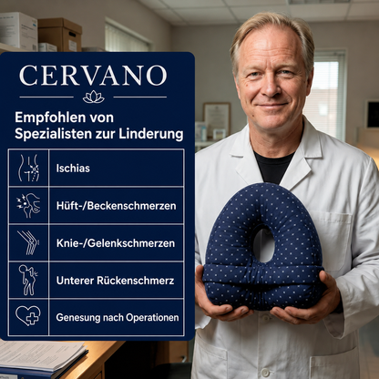 Cervano - Das Kniekissen für Schmerzfreien Schlaf